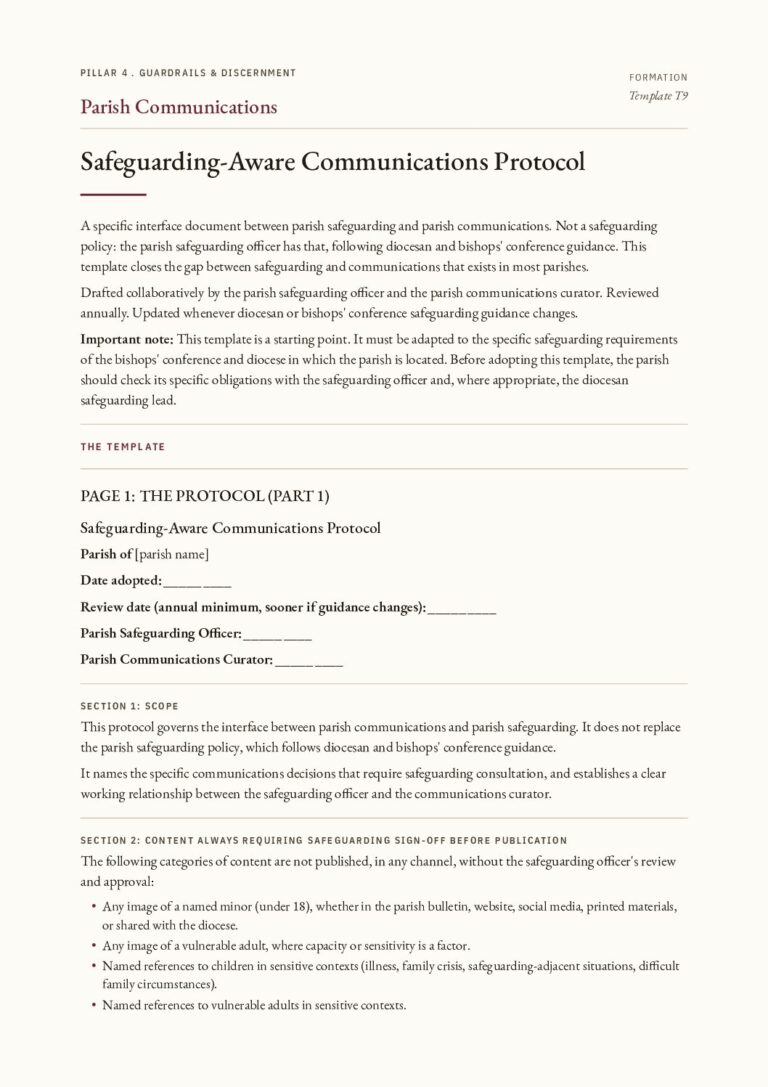 The first page of the Safe Environment Communications Protocol PDF